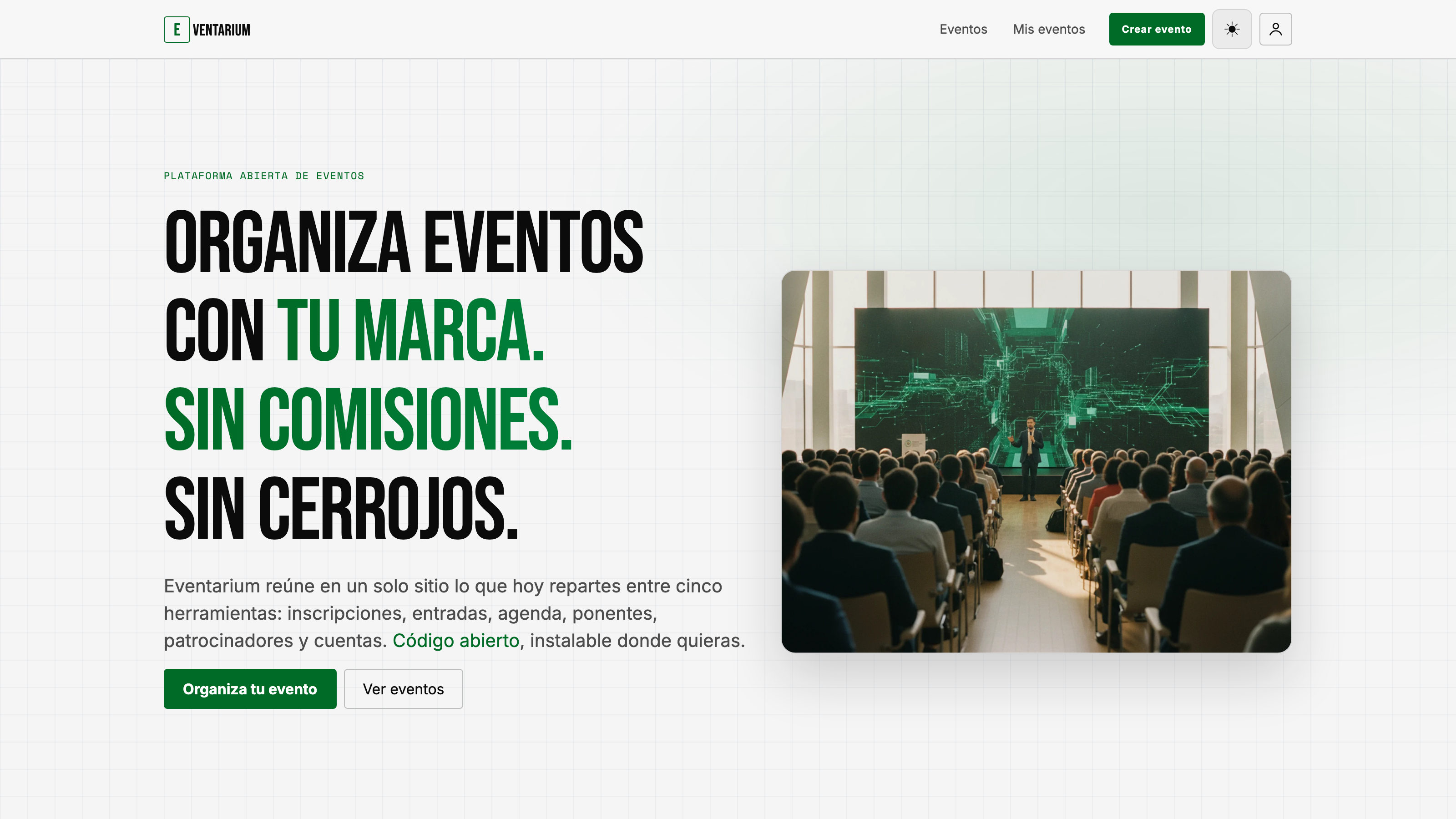 Eventarium — plataforma abierta de eventos
